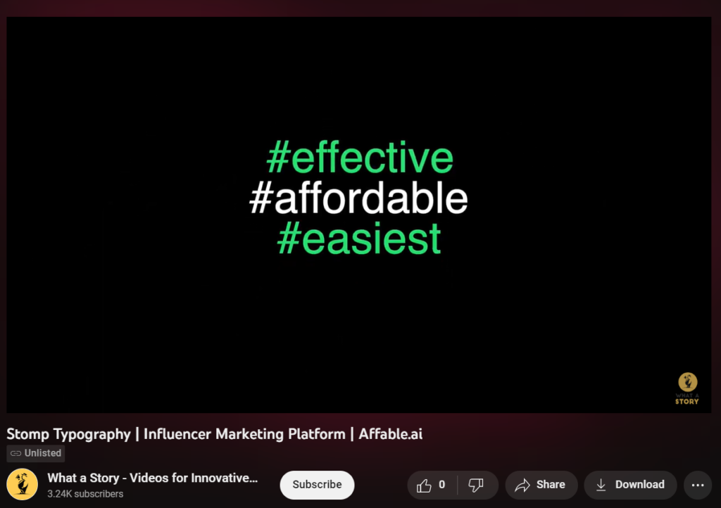 affable.ai promoting product using teaser videos